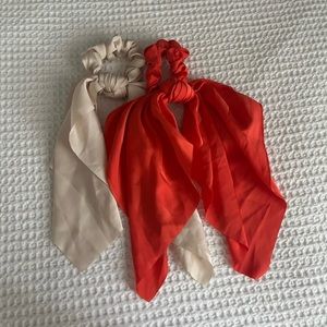 ✨SOLD!!✨ LIKE NEW!! Anthropology hair tie scarves set